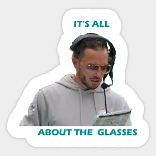 Its all about the glasses Fins up T Shirt Sticker